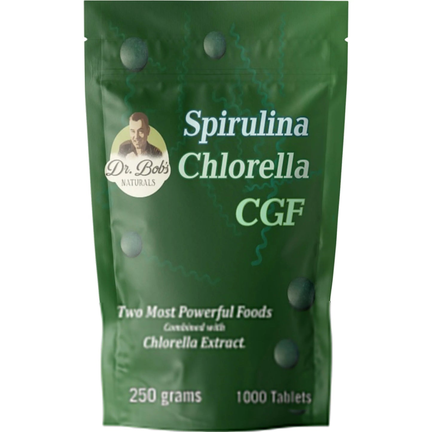 45% Chlorella 45% Spirulina 10% CGF Tablets Survival Pack