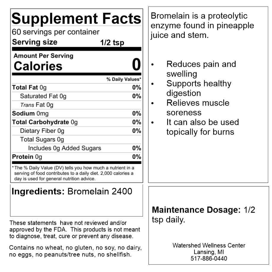 Bromelain 2 oz Powder
