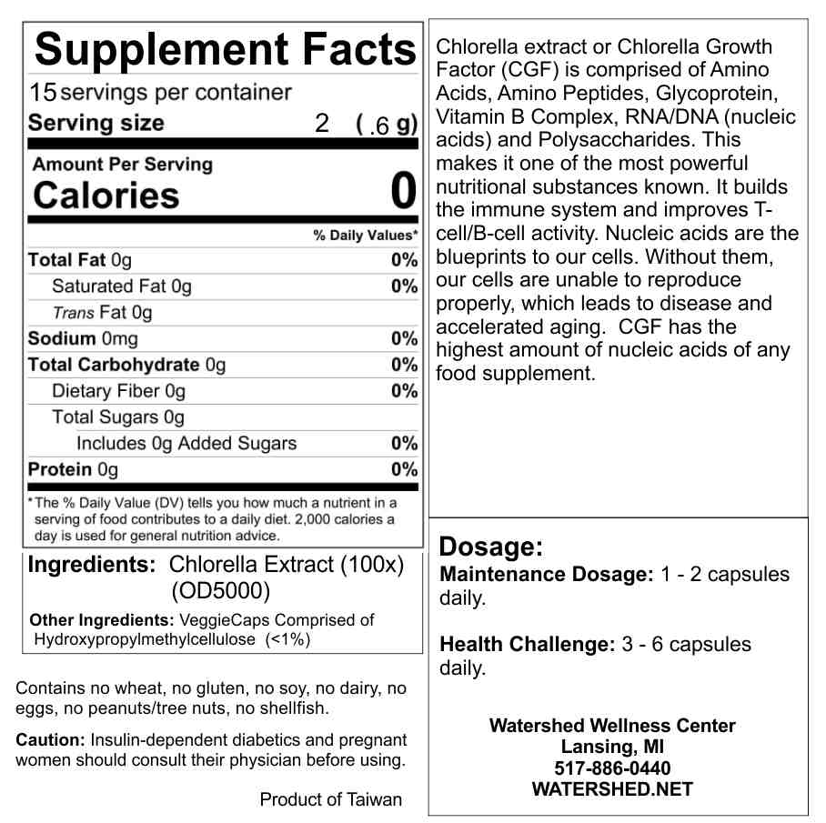 Chlorella Growth Factor 30 Capsules