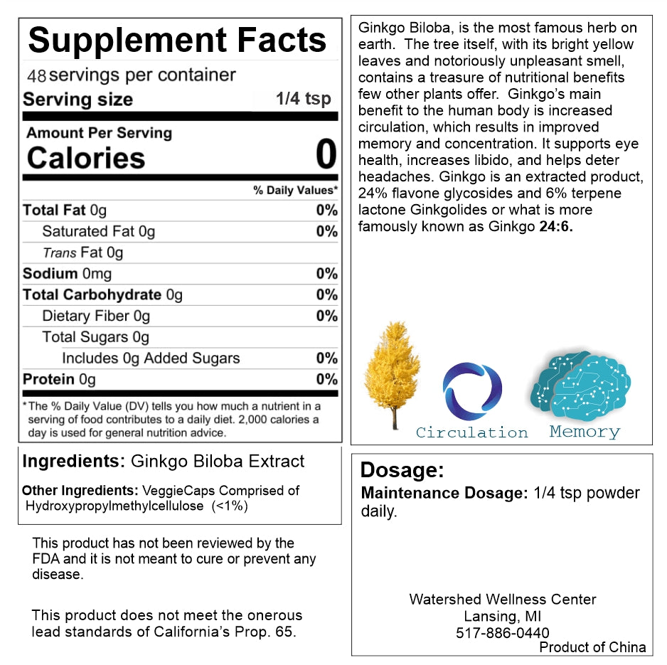 Ginkgo Magic Powder 2 oz