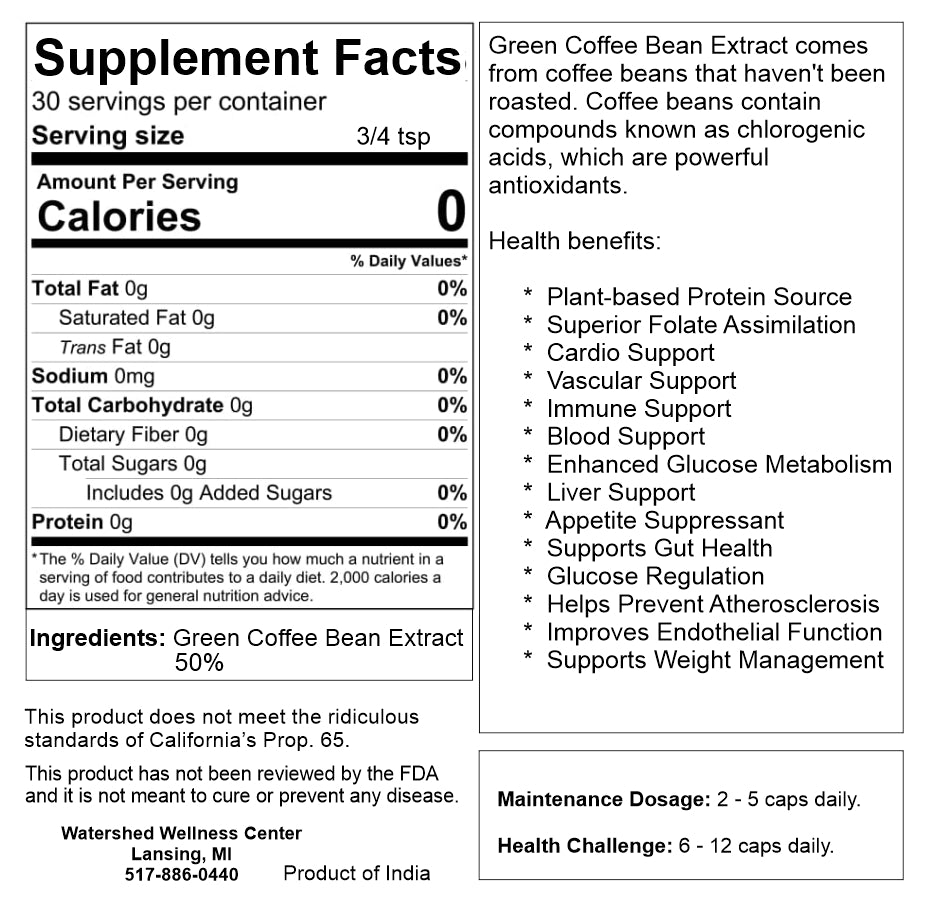 Green Coffee Bean Capsules