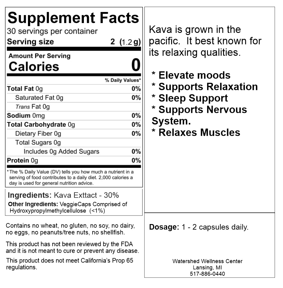 Kava Capsules (60 Capsules)