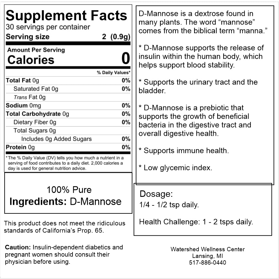 Dr. Bob's Mannose Powder 2oz