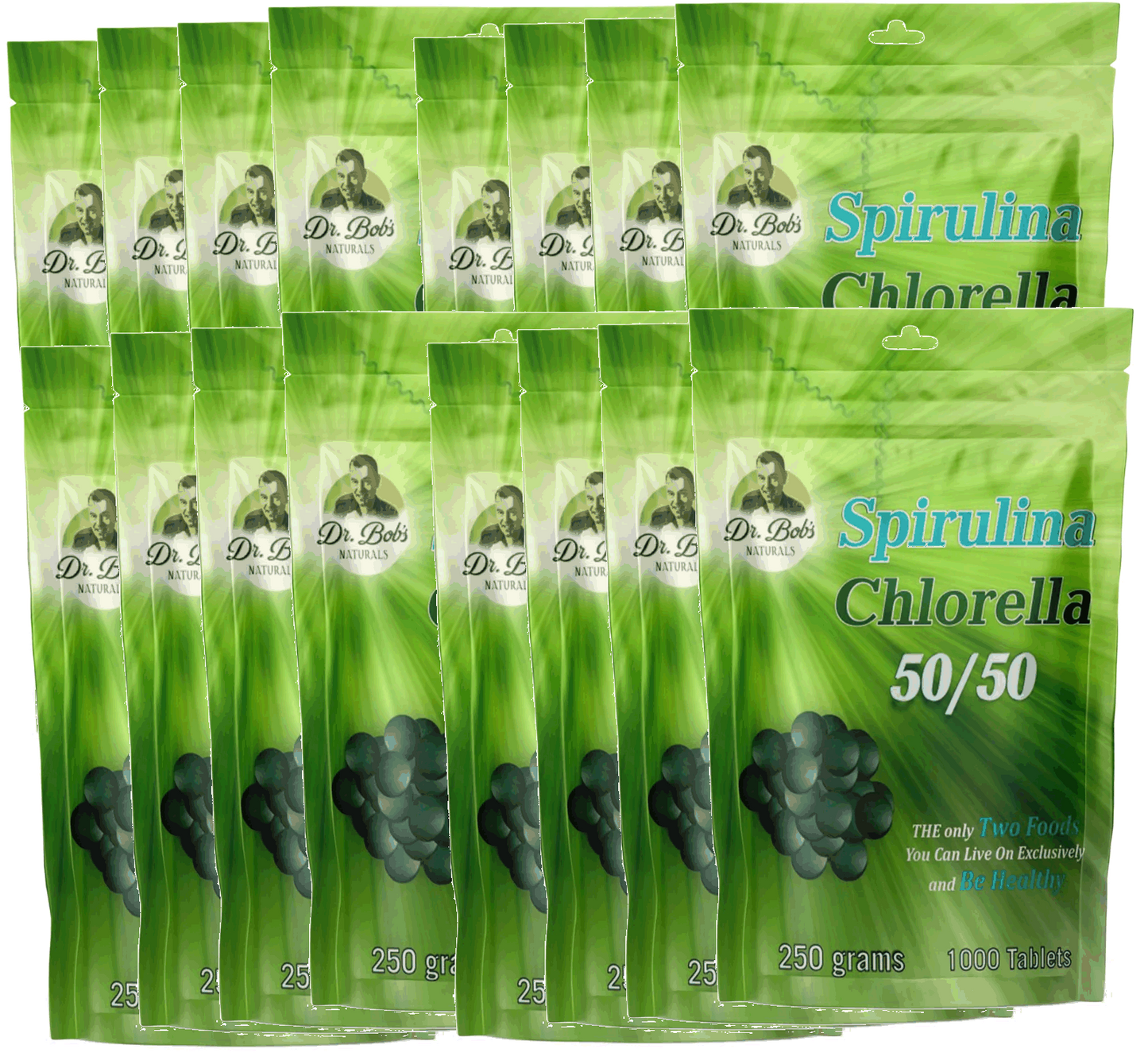 Chlorella/Spirulina 50/50 Tablets SURVIVAL PACK