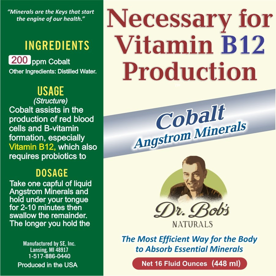 Cobalt - (16 Oz. Bottle) - Necessary For Vit. B12 Production