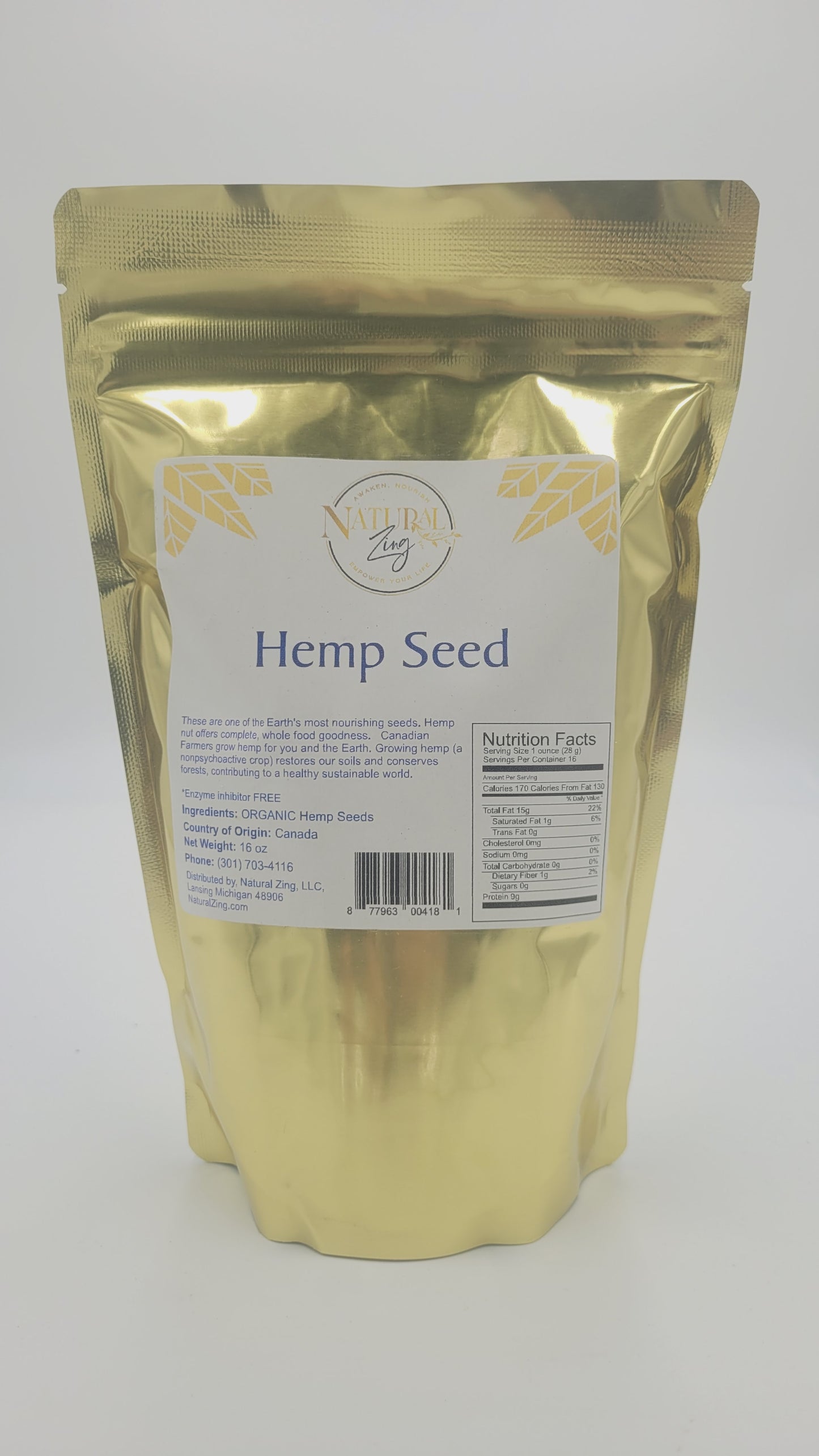 Hulled Hemp Seeds 16 oz