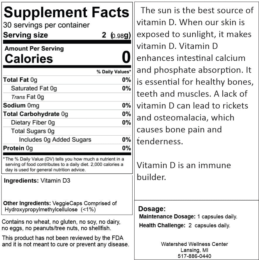 Vitamin D3 Capsules