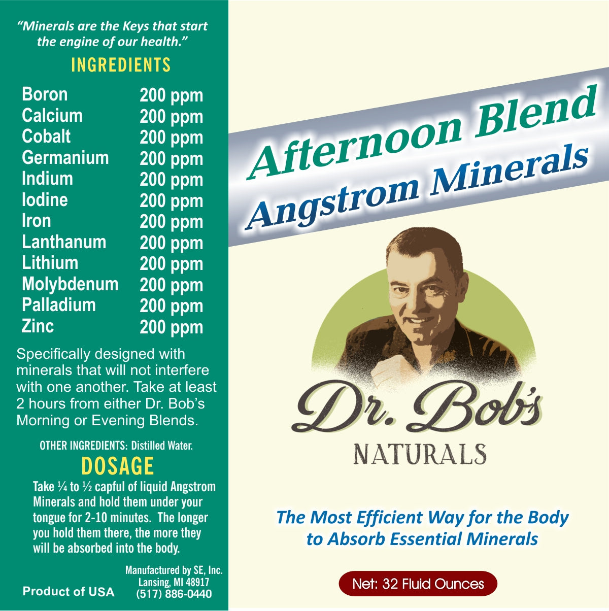 Angstrom Minerals - Afternoon Blend  (32 oz. Bottle)