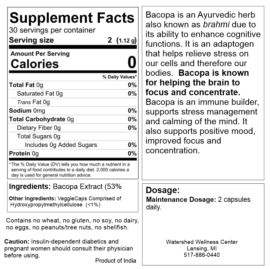 Bacopa Capsules (60 Capsules)