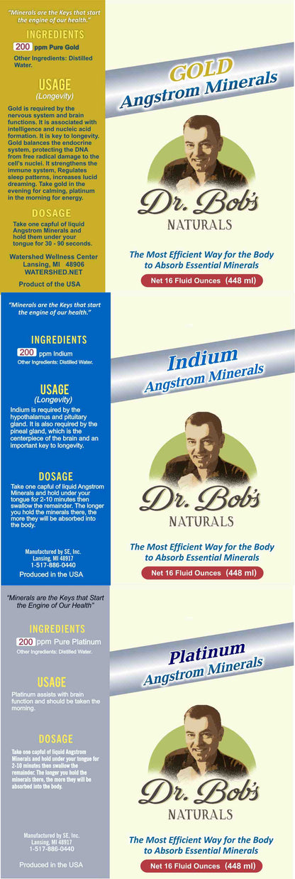 Brain Mineral Combo Pack - Platinum, Gold, Indium