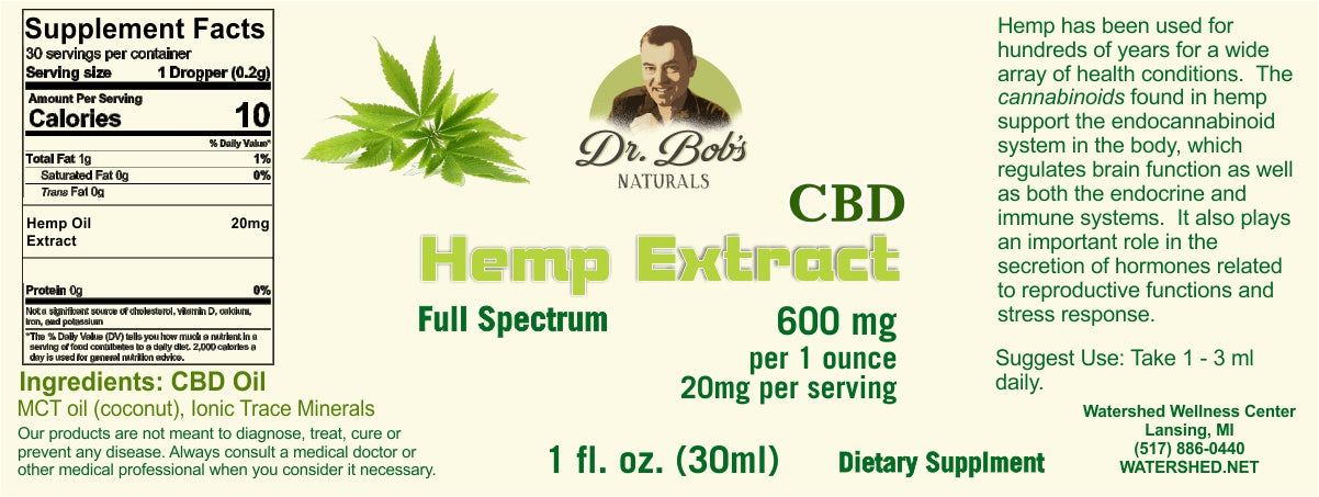 CBD Hemp Oil Dropper 1 FL Oz