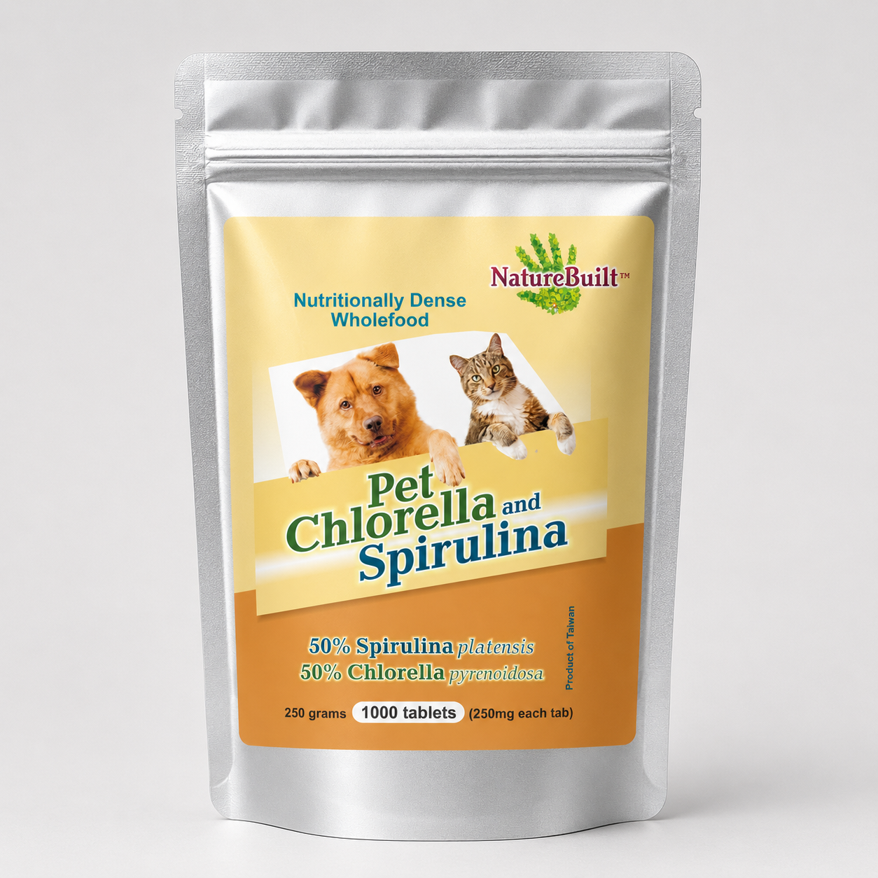 50% Chlorella 50% Spirulina Pet Tablets