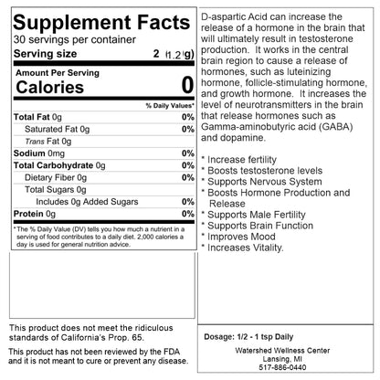 D-aspartic Acid 2 oz Powder