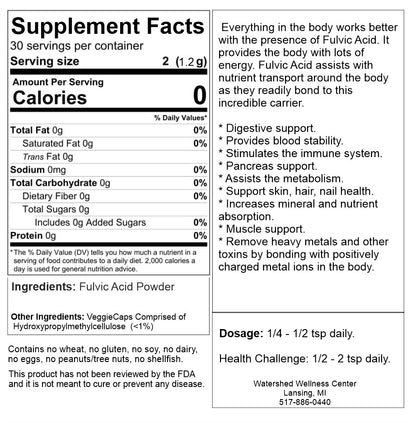 Fulvic Acid Powder 2 oz