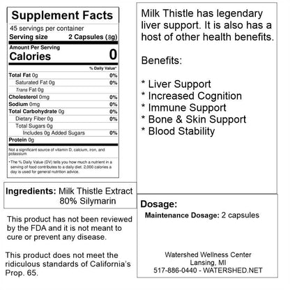 Milk Thistle Extract Capsules (90 Capsules)