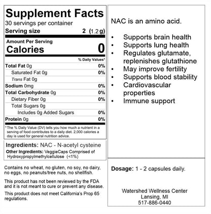 N-Acetyl Cysteine (NAC) (60 Capsules)