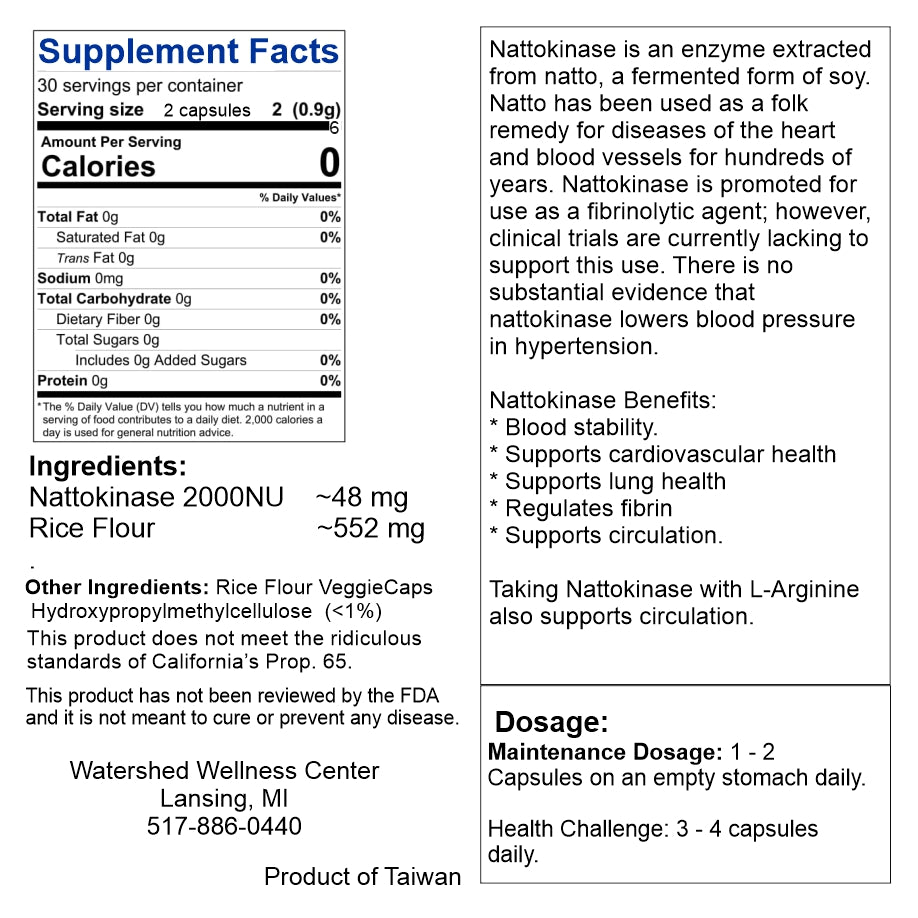 Nattokinase 60 Capsules