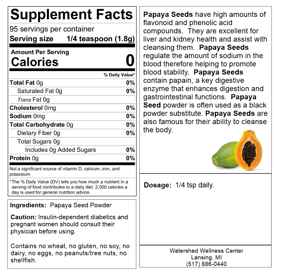 Detox - Dr. Bob's Papaya Seed Powder