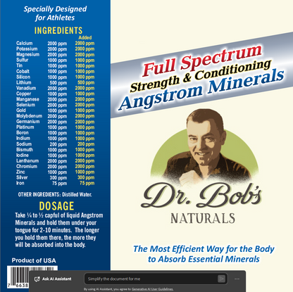 Full Spectrum Minerals - Strength & Conditioning