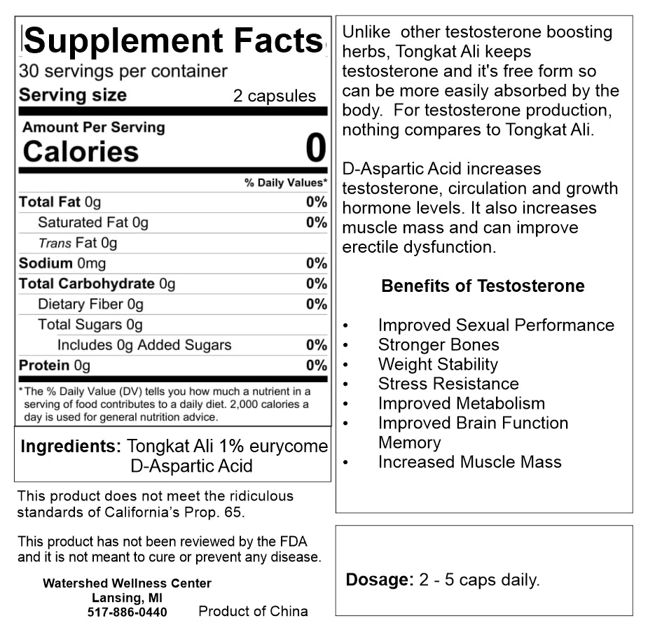 Tongkat with D-Aspartic (60 Capsules)