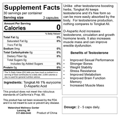 Tongkat with D-Aspartic (60 Capsules)