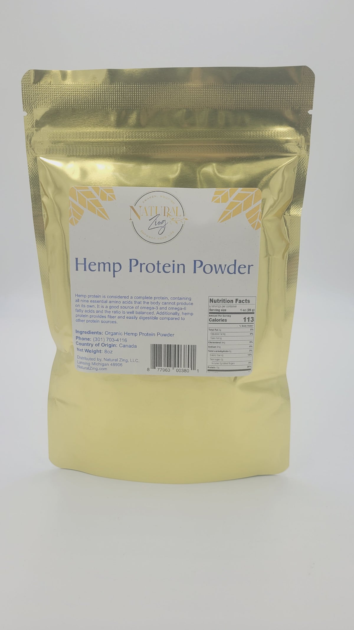 Hemp Protein Powder 8 oz