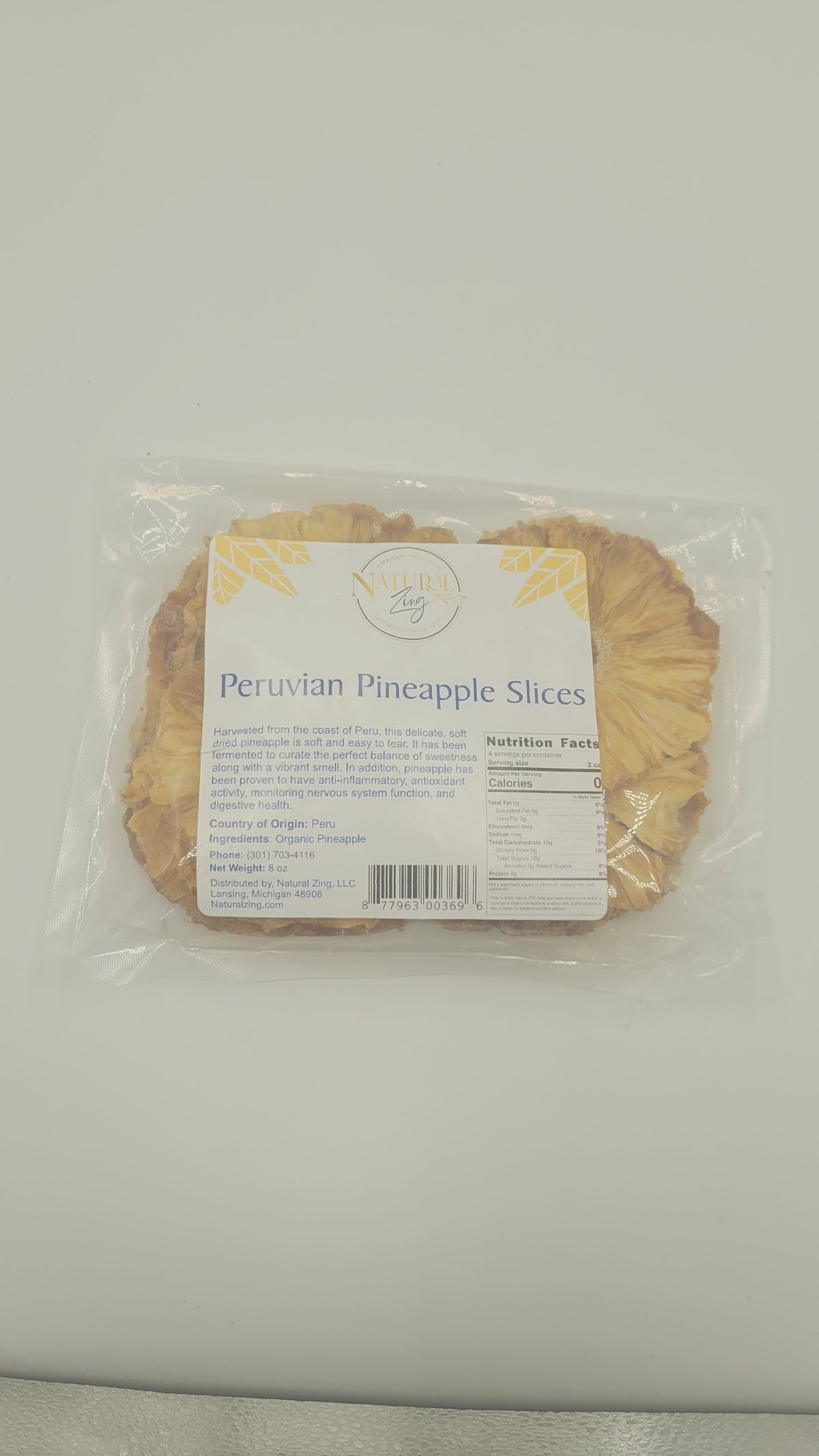 Pineapple Rings 8 oz