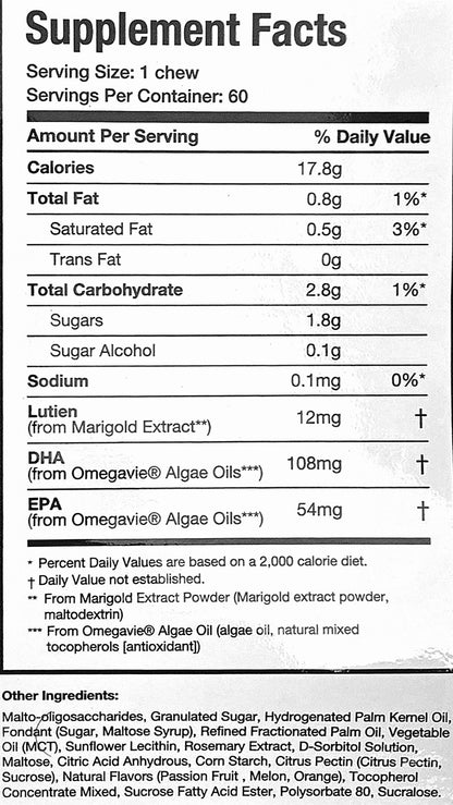 Lutein & Omega-3 Chewables