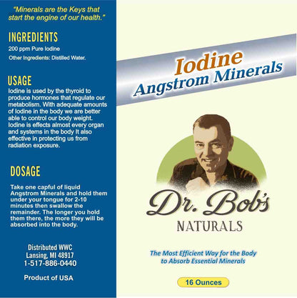 Dr. Bob's Angstrom Iodine- 16oz Bottle