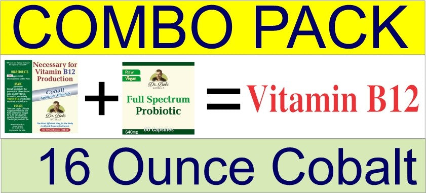 Vitamin B12 COMBO PACK - Cobalt 16oz/Full Spectrum Probiotics