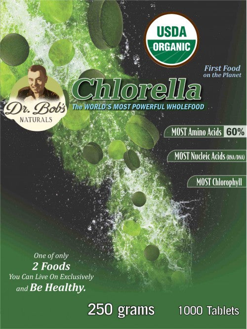 100% Organic Chlorella Tablets Survival Pack