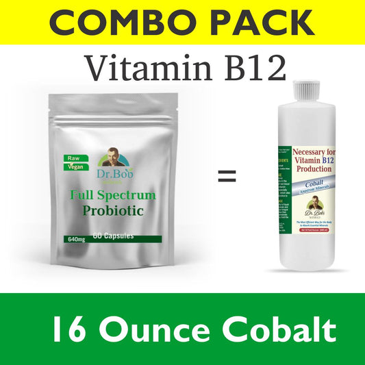 Vitamin B12 COMBO PACK - Cobalt 16oz/Full Spectrum Probiotics