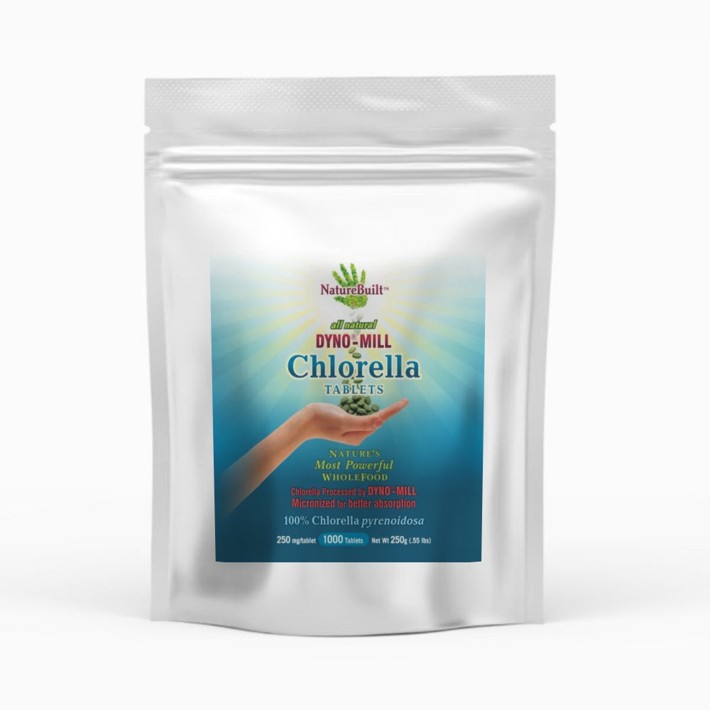 NatureBuilt DynoMill 100% Chlorella Tablets