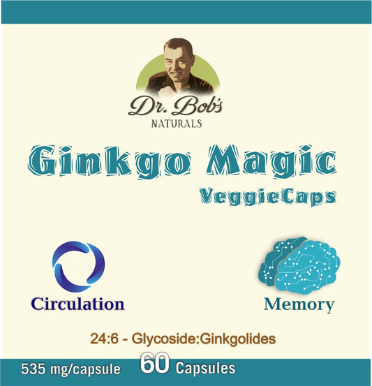 Dr. Bob's Ginkgo Magic Capsules (60 Capsules)