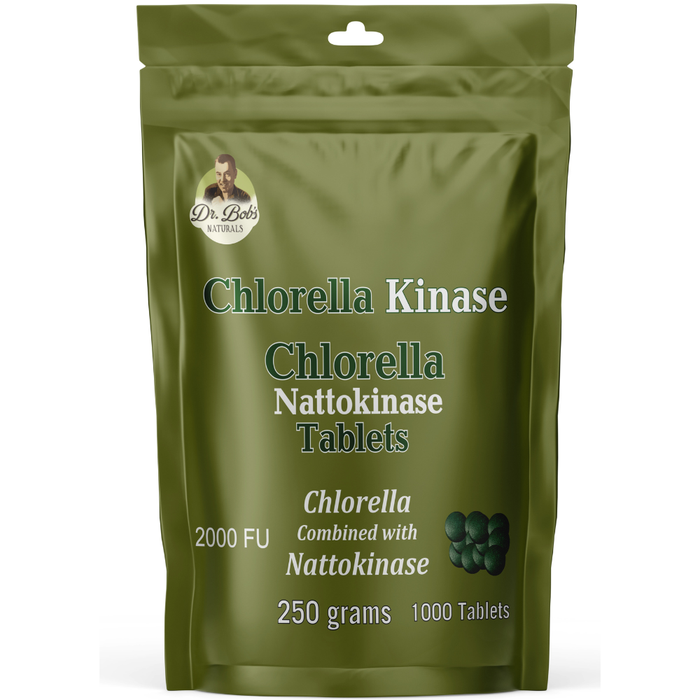 Dr. Bob's Chlorellakinase Tablets - Chlorella With Nattokinase (10%)