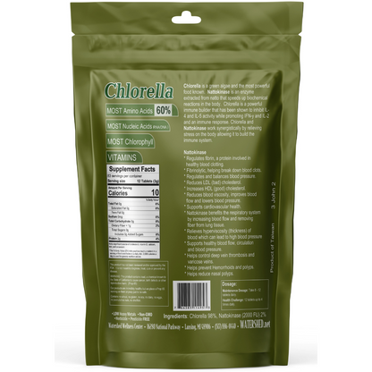 Dr. Bob's Chlorellakinase Tablets - Chlorella With Nattokinase (10%)