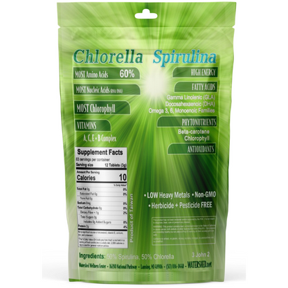 Dr. Bob's 50% Chlorella 50% Spirulina Tablets